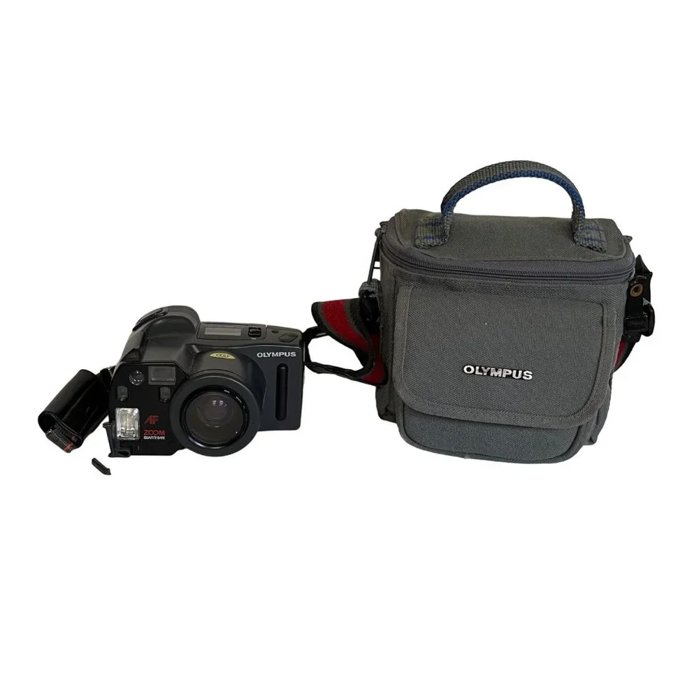 Olympus Infinity Super Zoom 300 35mm auto focus camera case manual FLAW